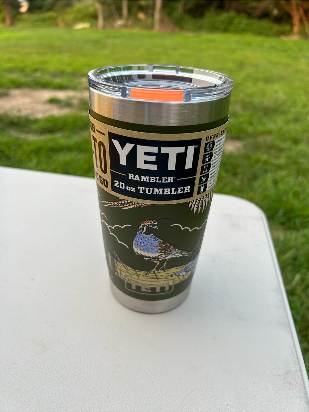 YETI Rambler Tumbler Upland Bird Olive